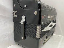 Load image into Gallery viewer, Saltarelle Morvan IV Diatonic Button Accordion 3 Row GCF (Sol) - Black
