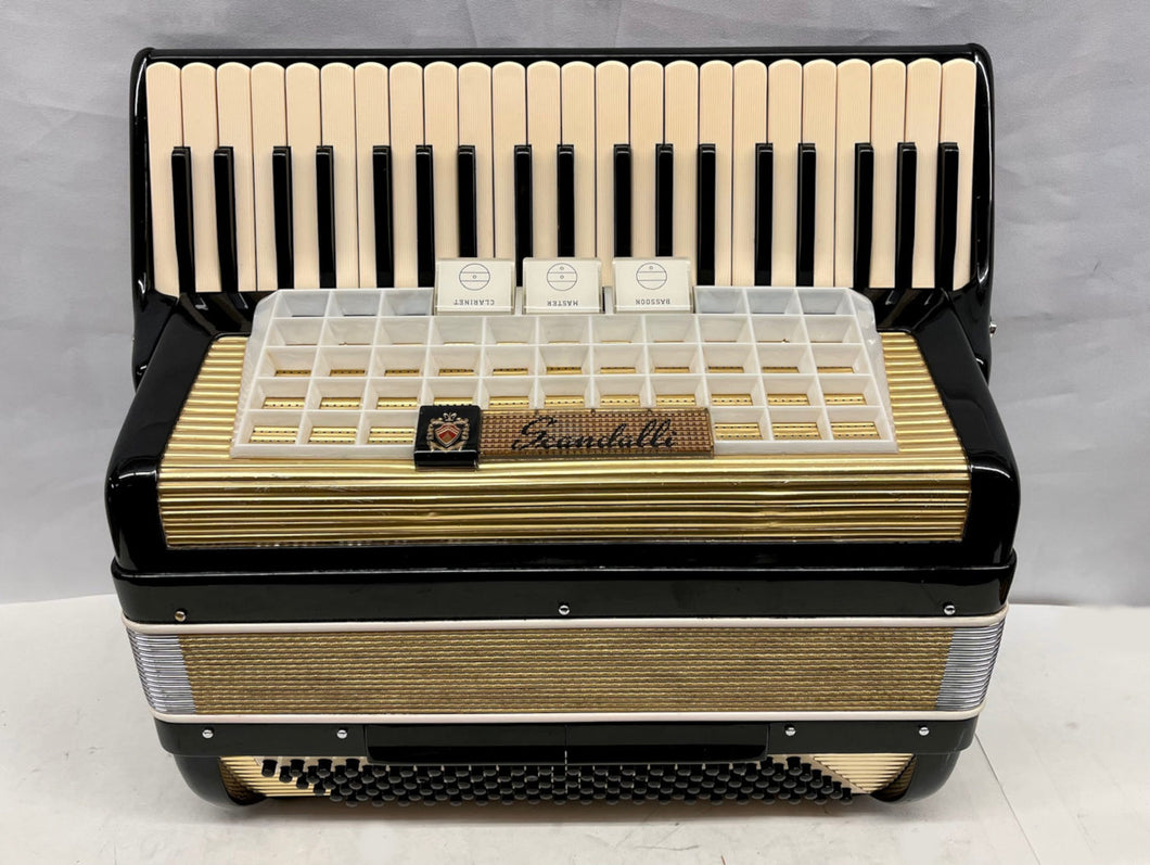 Scandalli Piano Accordion LM 41 Keys 120 Bass - Black/Gold