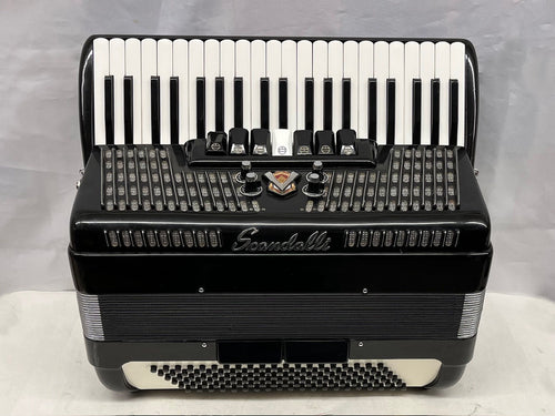 Scandalli Piano Accordion LMM 41 Key 120 Bass with Microphone - Black