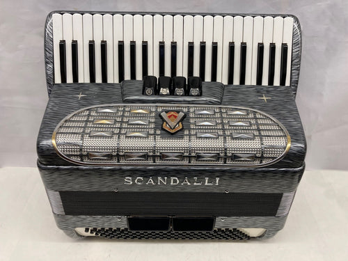 Scandalli Silvana III Piano Accordion LM 41 Key 120 Bass - Grey