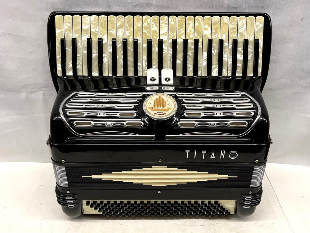 Titano Dandy Piano Accordion LM 41 Key 120 Bass - Black