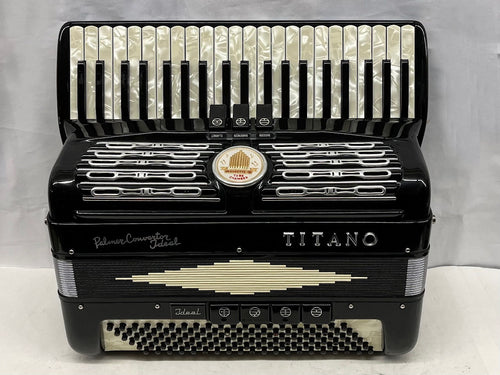 Titano Ideal Piano Accordion LM 41 Key 120 Bass - Black