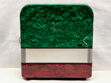 Load image into Gallery viewer, Weltmeister Corina 520 Diatonic Button Accordion GCF 3 Row 12 Bass- Green, White &amp; Red
