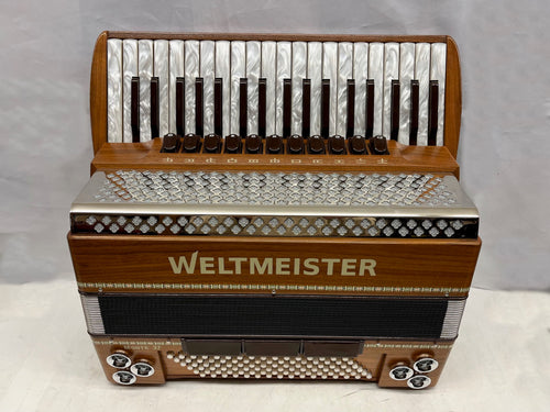 Weltmeister Monte 37 Piano Accordion LMMM 37 Keys 96 Bass - Wood Finish