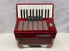 Load image into Gallery viewer, Weltmeister Stella Piano Accordion MM 26 Key 40 Bass - Red
