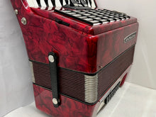 Load image into Gallery viewer, Weltmeister Stella Piano Accordion MM 26 Key 48 Bass - Red
