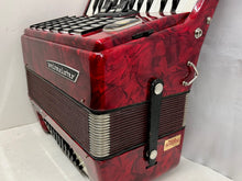 Load image into Gallery viewer, Weltmeister Stella Piano Accordion MM 26 Key 48 Bass - Red
