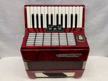 Load image into Gallery viewer, Weltmeister Stella Piano Accordion MM 26 Key 48 Bass - Red
