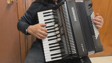 Load and play video in Gallery viewer, Hohner Bravo III 72 Piano Accordion LMM 34 Key 72 Bass - Black (Used)
