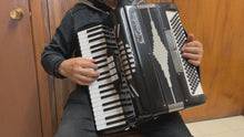 Load and play video in Gallery viewer, E. Tombolini Super Tone Piano Accordion LM 41 Keys 120 Bass - Black
