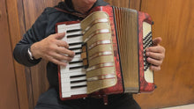 Load and play video in Gallery viewer, Hohner Student V Piano Accordion MM 26 Keys 48 Bass - Red
