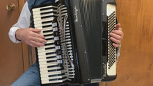 Load and play video in Gallery viewer, Mundinger Musette by Sonola Piano Accordion LMMM 41 Key 120 Bass - Black
