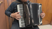 Load and play video in Gallery viewer, Accordiana Model 305 By Excelsior Piano Accordion LM 41 Keys 120 Bass - Black
