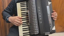 Load and play video in Gallery viewer, Caruso Model 100 Piano Accordion LM 41 Keys 120 Bass - Black
