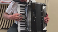 Load and play video in Gallery viewer, Petosa SM200E Piano Accordion LMM 41 Key 120 Bass + Microphone - Black
