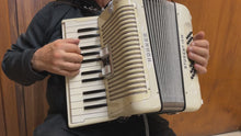 Load and play video in Gallery viewer, Hohner Student IVM Piano Accordion MM 26 Keys 32 Bass - White
