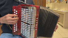 Load and play video in Gallery viewer, Sonata Diatonic Button Accordion GC MMM 2 Row 8 Bass - Red
