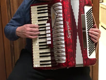 Load and play video in Gallery viewer, Soprani Piano Accordion LM 41 Keys 120 Bass - Red

