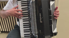 Load and play video in Gallery viewer, Petosa SM200E Piano Accordion LMM 41 Key 120 Bass + Microphone - Black
