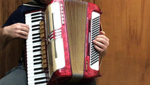 Load and play video in Gallery viewer, Hohner Favorit IVP Piano Accordion LMMH 41 Keys 120 Bass - Red
