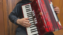 Load and play video in Gallery viewer, Paolo Soprani Piano Accordion LMM 37 Key 80 Bass - Red
