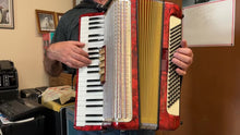 Load and play video in Gallery viewer, Hohner Arietta IVM Piano Accordion LMM 41 Key 120 Bass - Red
