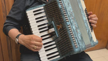 Load and play video in Gallery viewer, Scandalli Piano Accordion LMM 34 Keys 48 Bass - Turquoise
