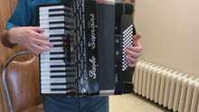 Load and play video in Gallery viewer, Paolo Soprani Junior II Piano Accordion LMM 34 Key 72 Bass - Black
