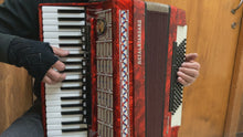 Load and play video in Gallery viewer, Royal Standard Silvana Piano Accordion LMMH 37 Keys 96 Bass - Red
