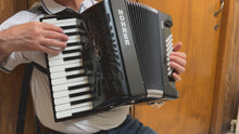 Load and play video in Gallery viewer, Hohner Bravo II 48 Piano Accordion 26 Key 48 Bass
