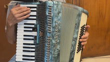 Load and play video in Gallery viewer, Scandalli Piano Accordion LMM 34 Keys 48 Bass - Turquoise
