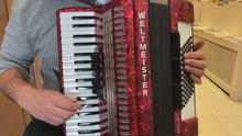 Load and play video in Gallery viewer, Weltmeister Achat Piano Accordion LMM 34 Keys 72 Bass
