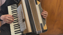 Load and play video in Gallery viewer, Scandalli Piano Accordion LM 41 Keys 120 Bass - Black with Gold
