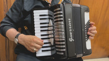 Load and play video in Gallery viewer, Guerrini Mod. 620 Piano Accordion LM 26 Key 48 Bass - Black

