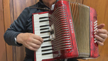 Load and play video in Gallery viewer, Hohner Student IVM Piano Accordion MM 26 Keys 32 Bass - Red

