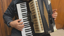 Load and play video in Gallery viewer, Camerano Piano Accordion LM 41 Keys 120 Bass - Black/White
