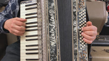 Load and play video in Gallery viewer, Nicolo Salanti Piano Accordion MM 34 Key 48 Bass - Antique
