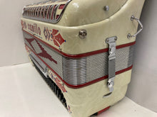 Load image into Gallery viewer, Camillo By Guerrini Piano Accordion LMM 41 Key 120 Bass - White with Decorations

