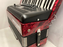 Load image into Gallery viewer, Hohner Bravo III 80 Piano Accordion LMM 37 Key 80 Bass with Microphone - Red
