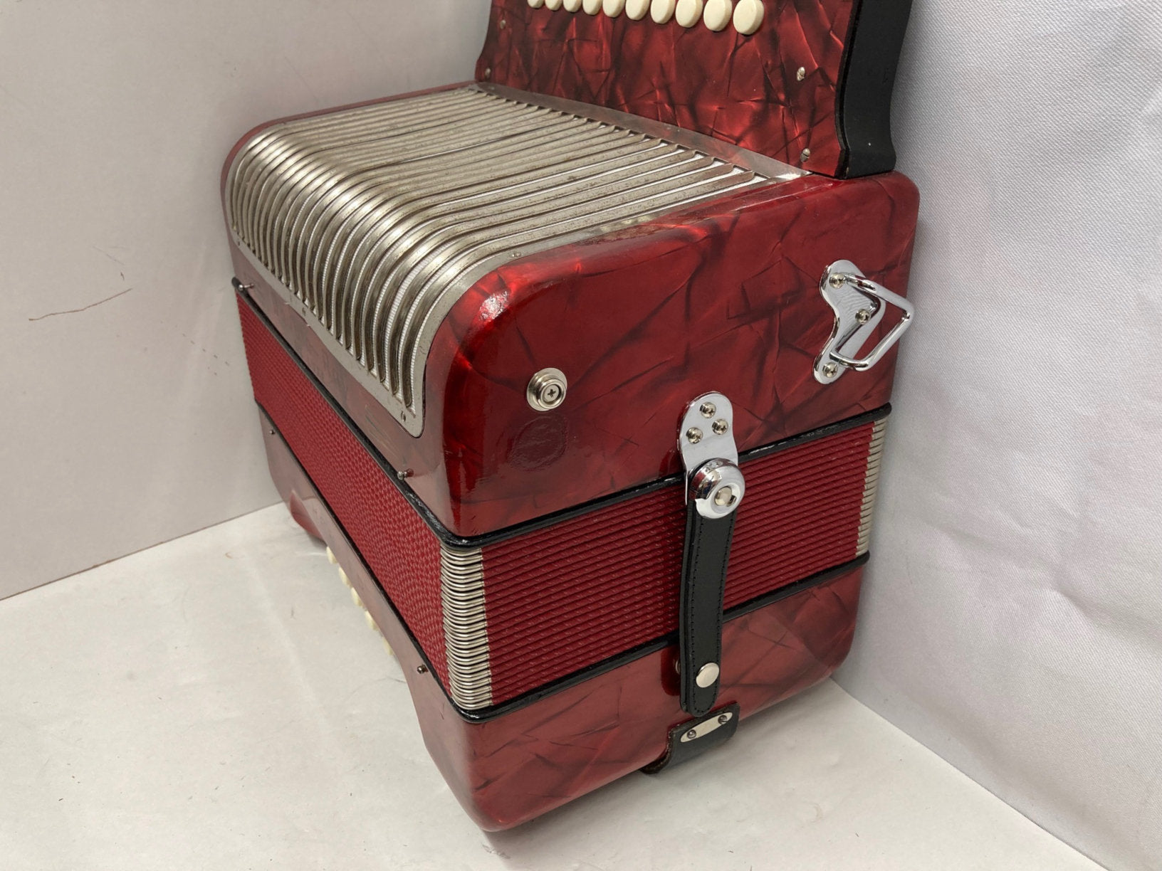 Hohner Double Ray Diatonic Button Accordion BC MMM 2 Row 8 Bass