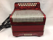 Load image into Gallery viewer, Hohner Double Ray Diatonic Button Accordion BC MMM 2 Row 8 BassHohner Double Ray Diatonic Button Accordion BC MMM 2 Row 8 Bass
