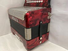 Load image into Gallery viewer, Sonata Diatonic Button Accordion AD MMM 2 Row 8 Bass - Red

