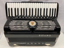 Load image into Gallery viewer, Titano Virtuoso Piano Accordion LMMH 41 Key 120 Bass - Black
