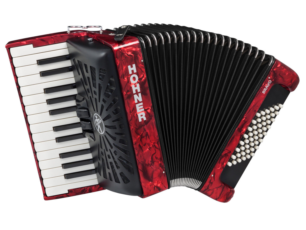 Hohner Bravo II 48 Piano Accordion 26 Key 48 Bass – Accordions Canada