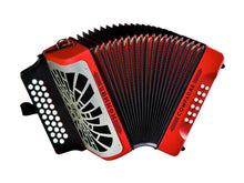 Load image into Gallery viewer, Hohner Compadre Diatonic Piano Accordion 3 Row 12 Bass - Red
