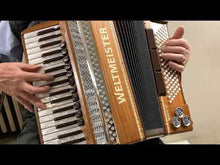 Load and play video in Gallery viewer, Weltmeister Monte 37 Piano Accordion LMMM 37 Keys 96 Bass - Wood Finish
